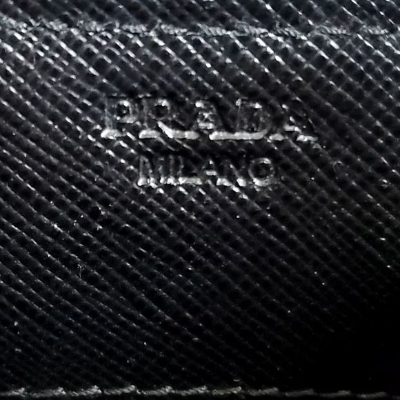 PRADA Saffiano Fiocco Long Zip Around Bow Wallet Nero Black - Picture 2 of 10